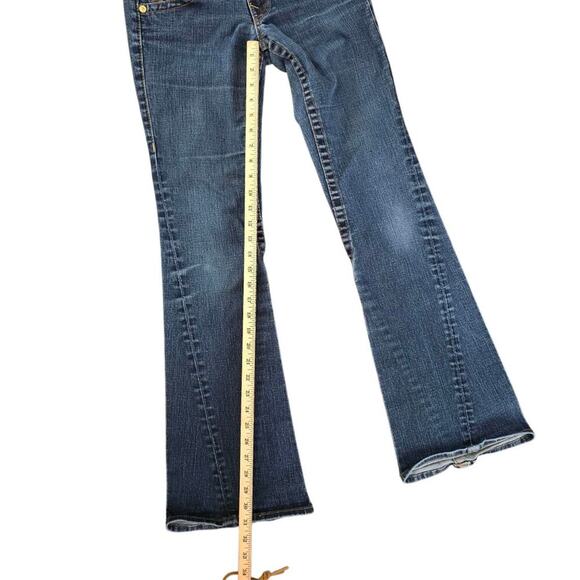 True Religion Vintage Womens 27 Jeans Bootcut Horse Shoe Back Pockets With Flap - Picture 7 of 9